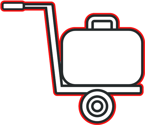 Luggage Trolley Icon PNG