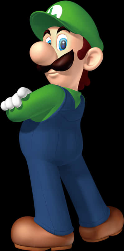 Luigi Classic Pose PNG