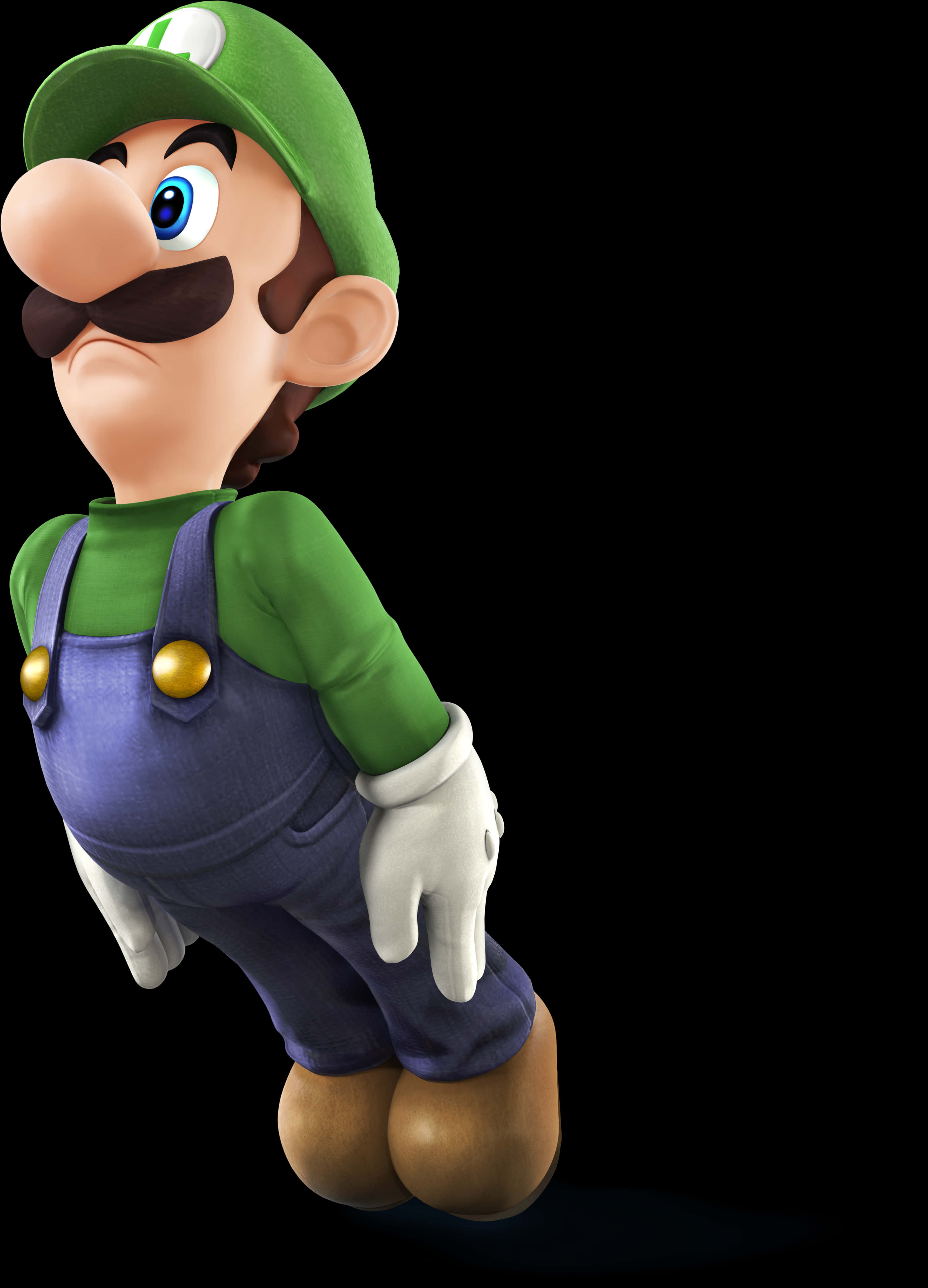 Luigi Classic Pose PNG