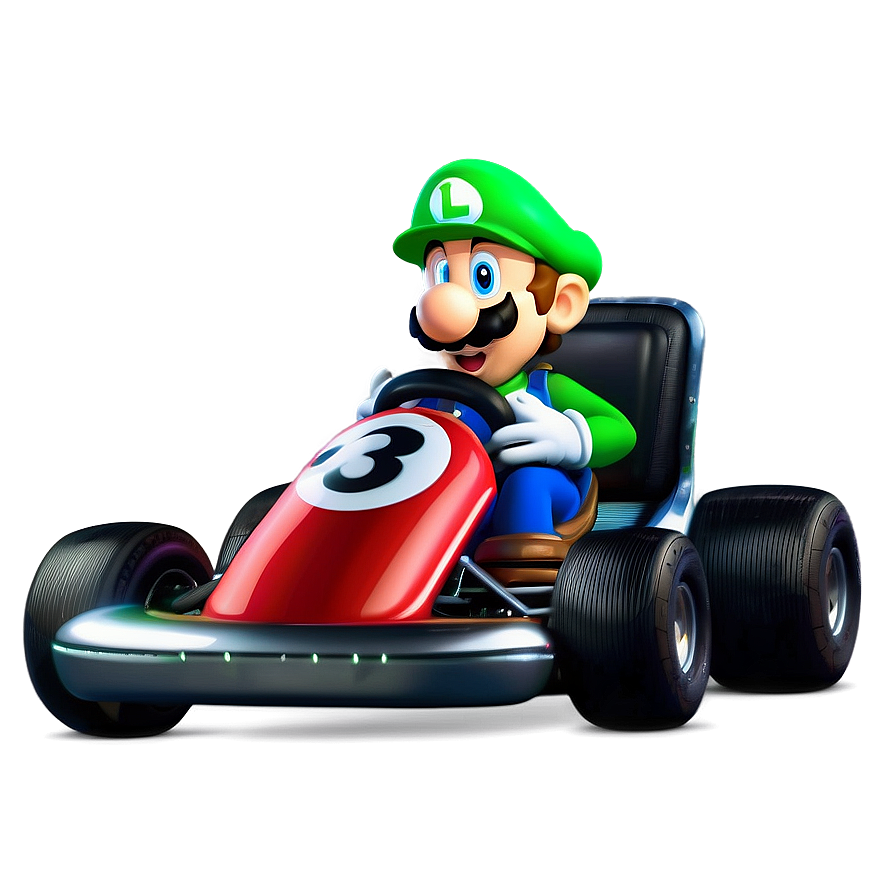 Download Luigi Kart Racing Png 14 | Wallpapers.com