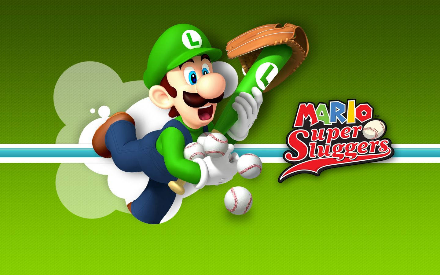 Luigi On Mario Super Sluggers