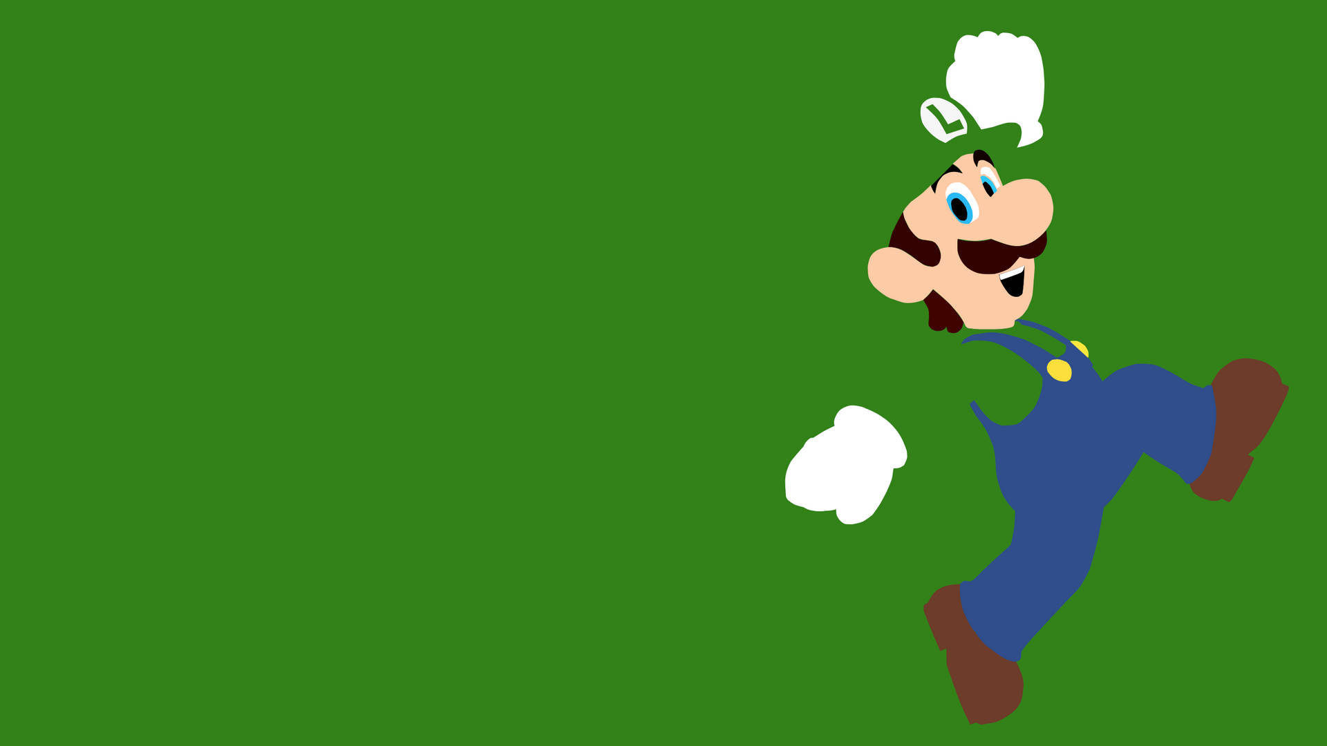 Luigi On Run Wallpaper