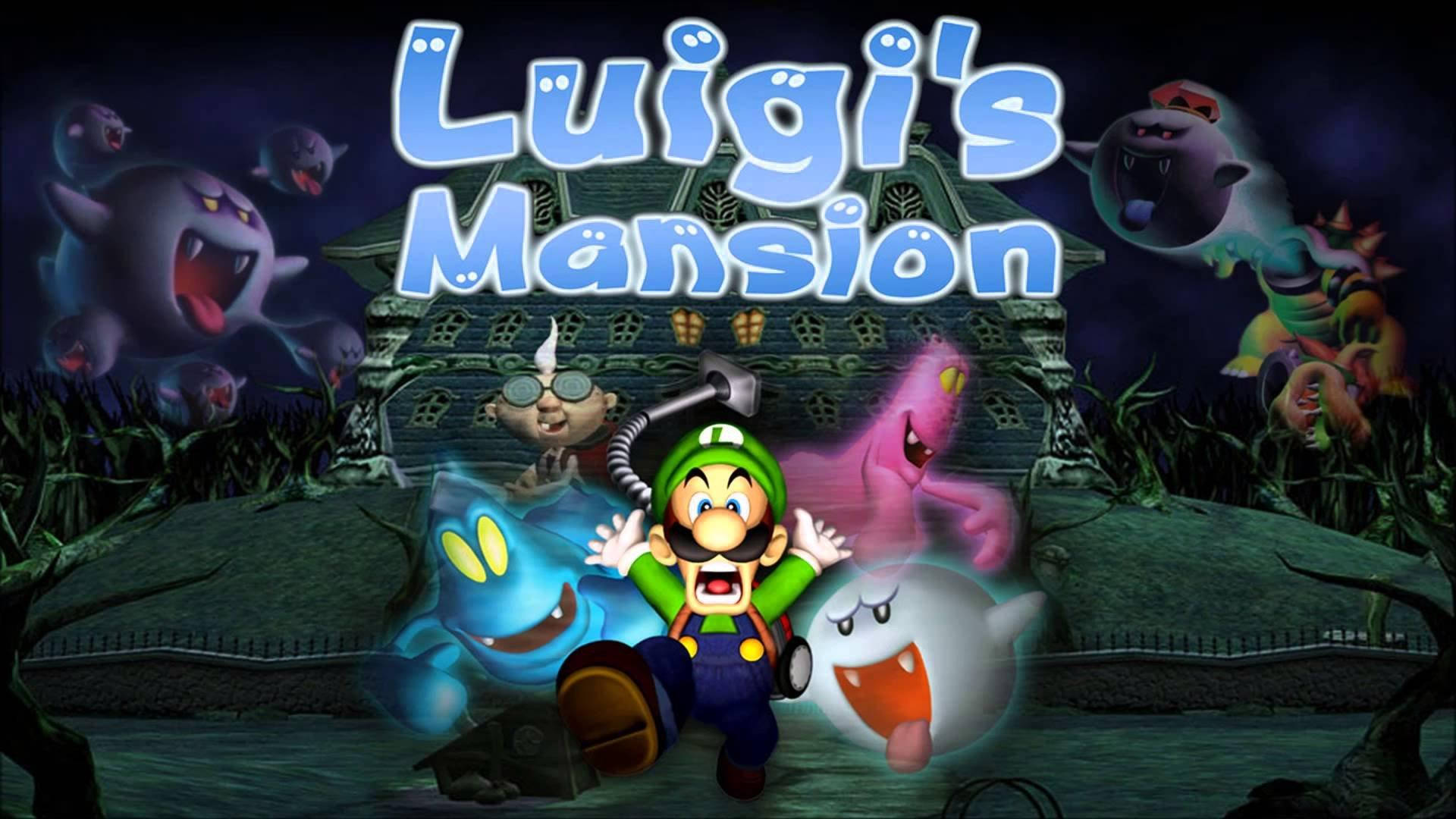 Luigi's Mansion 3 Ghosts Chasing Luigi Away Wallpaper
