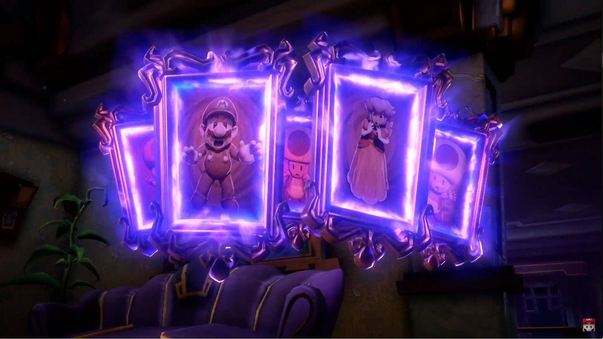 Luigi's Mansion 3 Glowing Picture Frames Wallpaper