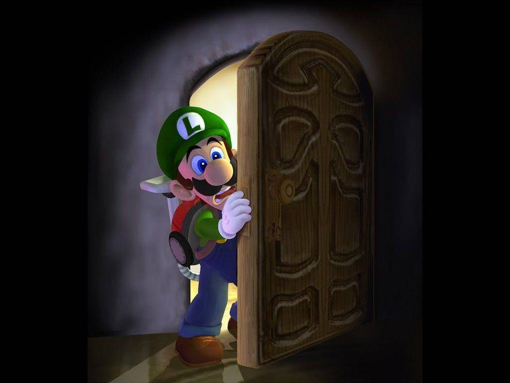 Luigi's Mansion 3 Luigi Entering Door Wallpaper