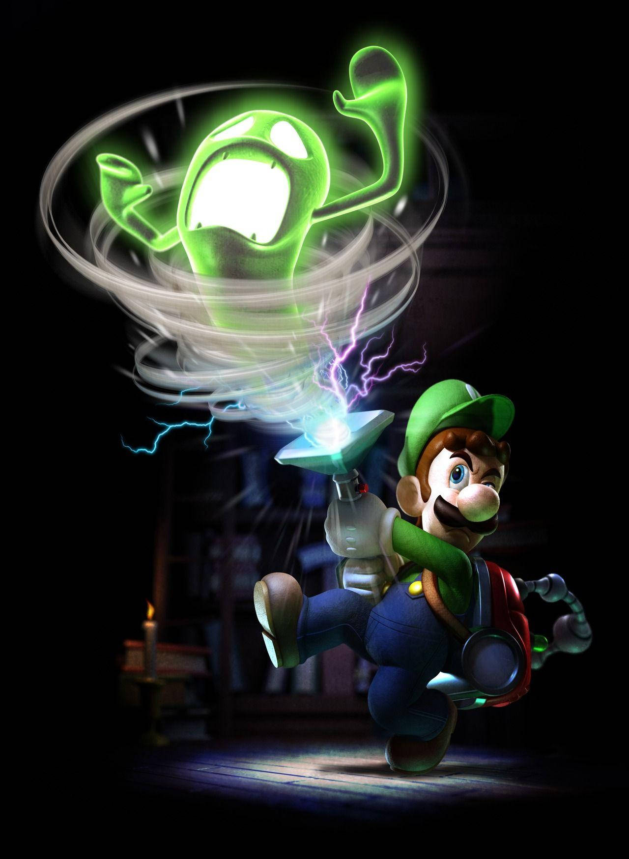 Luigi's Mansion 3 Luigi Stunning Green Ghost Wallpaper