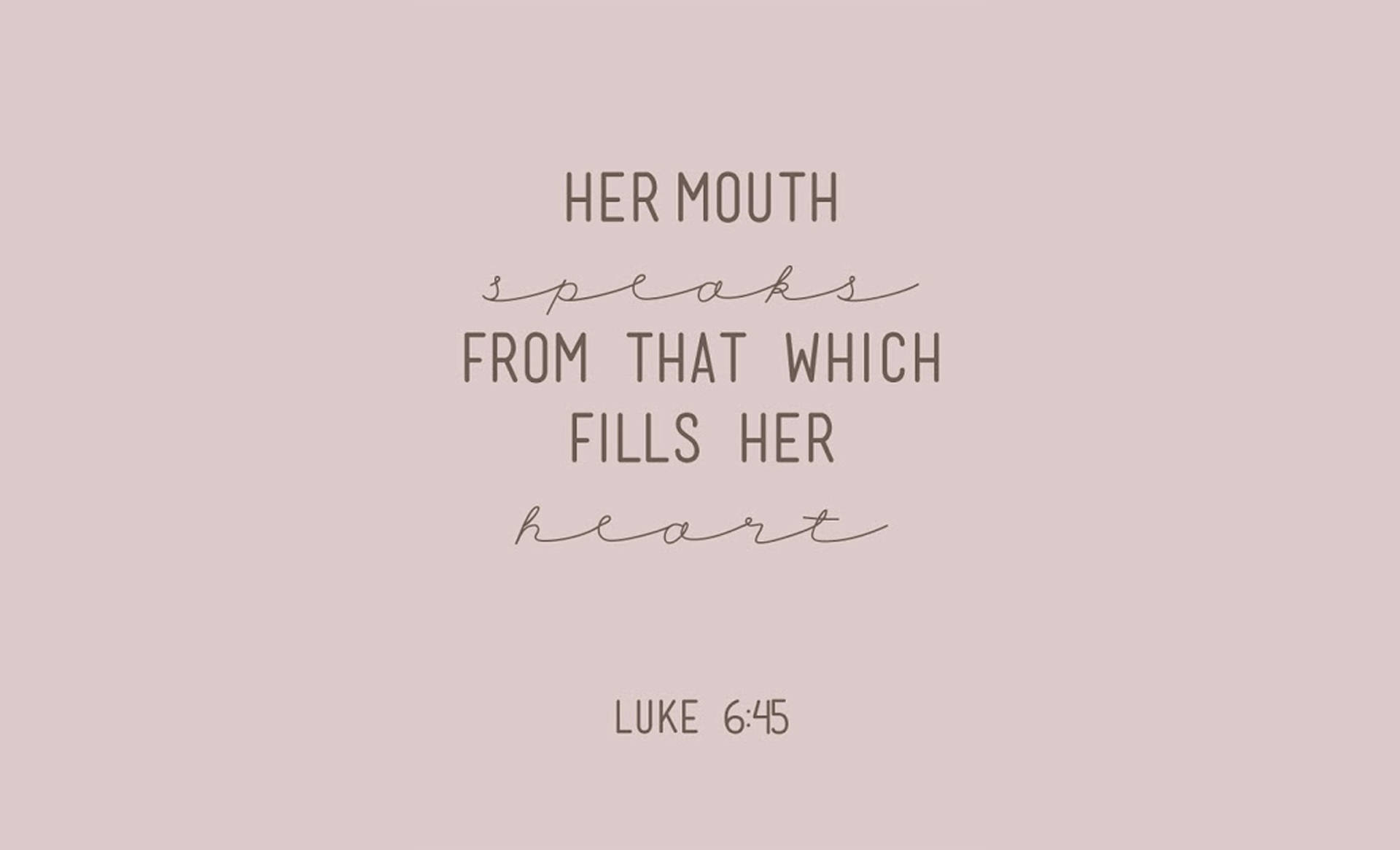 Luke 6:45 Bible Verse Laptop