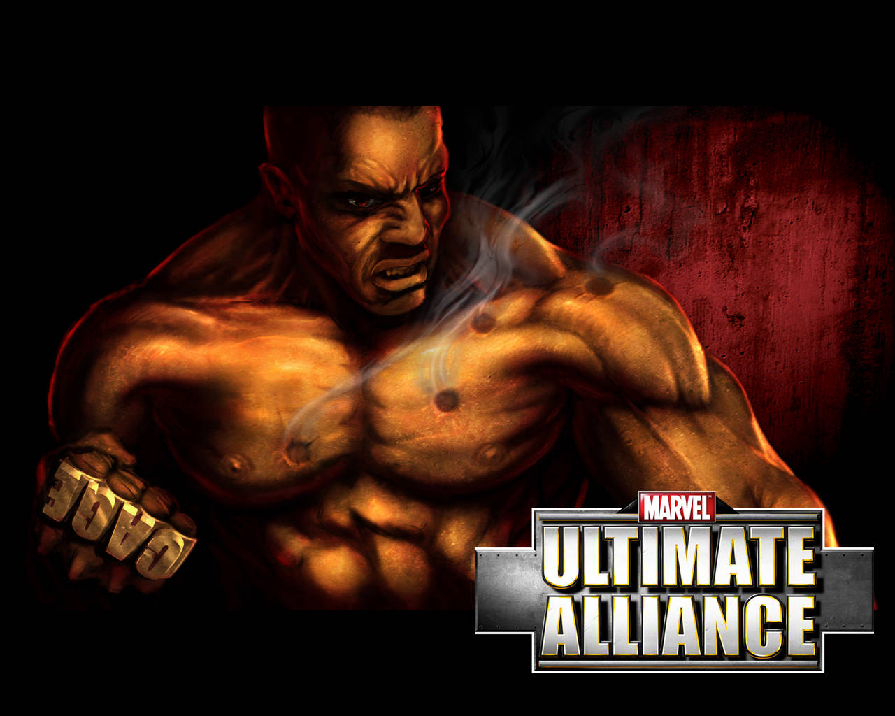Luk Cage Marvel Ultimate Alliance Videospils Tapet Wallpaper