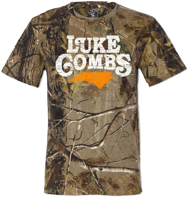 Luke Combs Camo T Shirt Design PNG