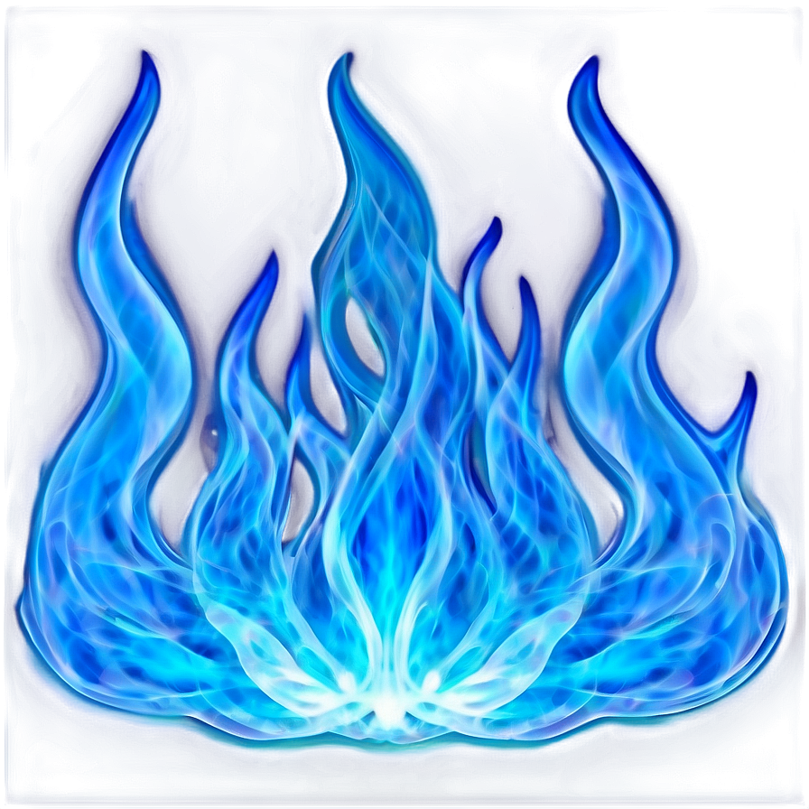 Luminous Blue Flames Png 25 PNG