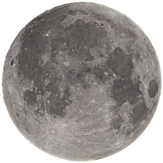 Luminous Full Moon Night Sky PNG