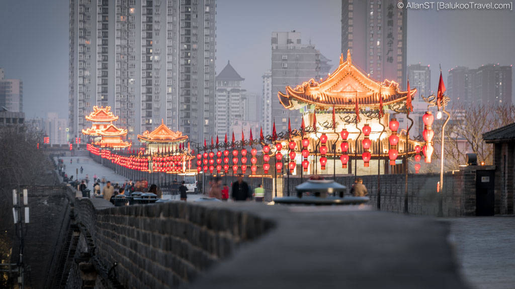 Luminous Lanterns In Xian China