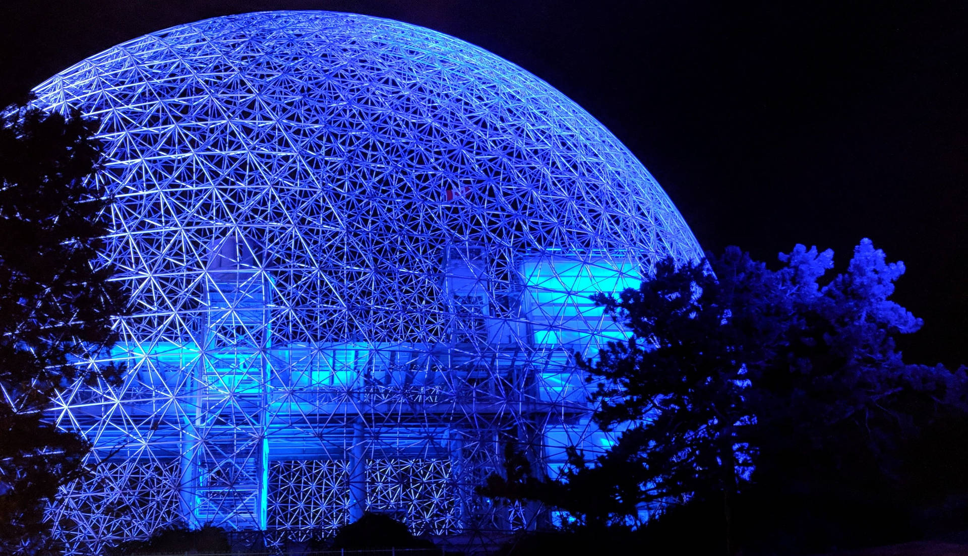 Luminous Sphere Museum Montreal Wallpaper