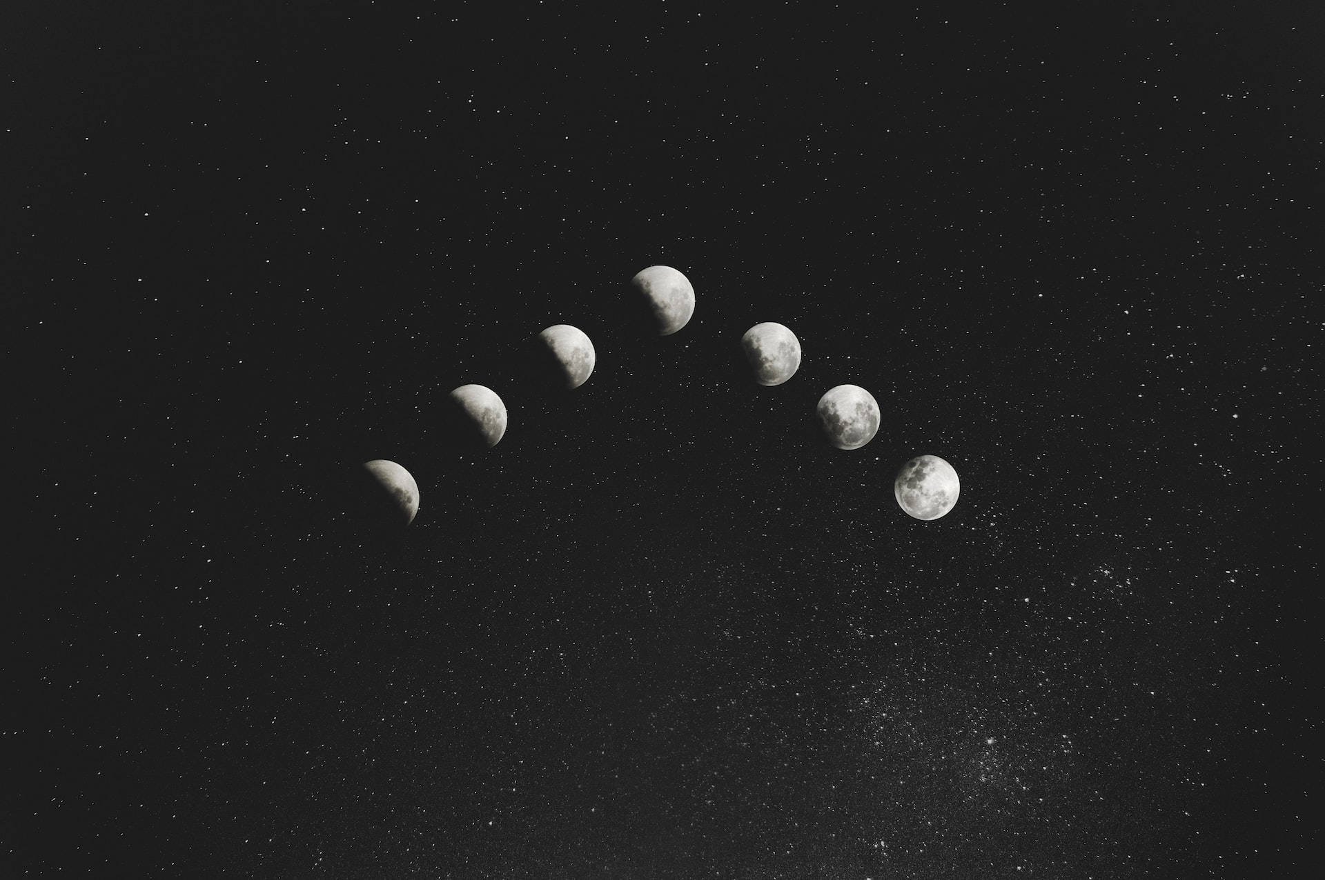 Luna Moon Phases In Order Wallpaper