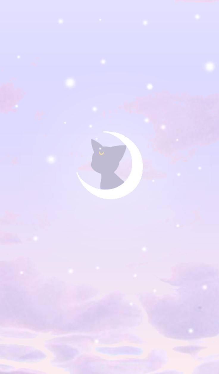 Luna With Crescent Moon Sailor Moon Iphone Background
