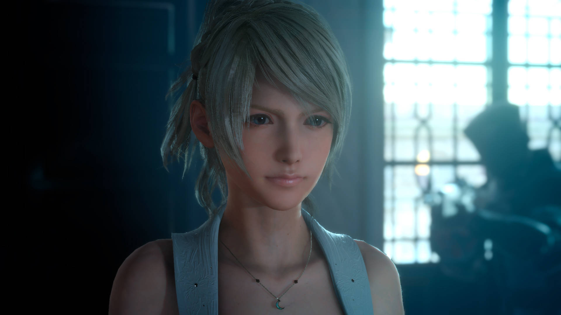 Lunafreya Portrait From Final Fantasy Xv Background