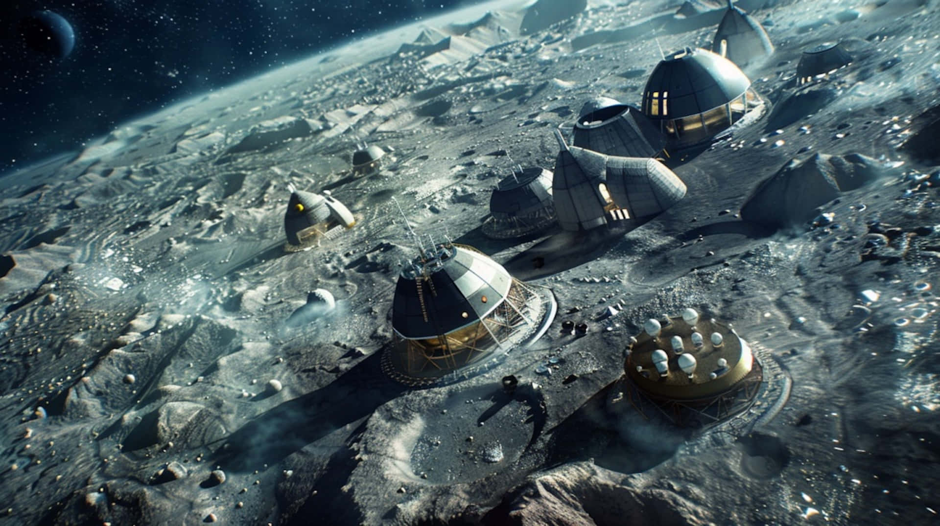 Lunar_ Base_ Concept_ Art Wallpaper