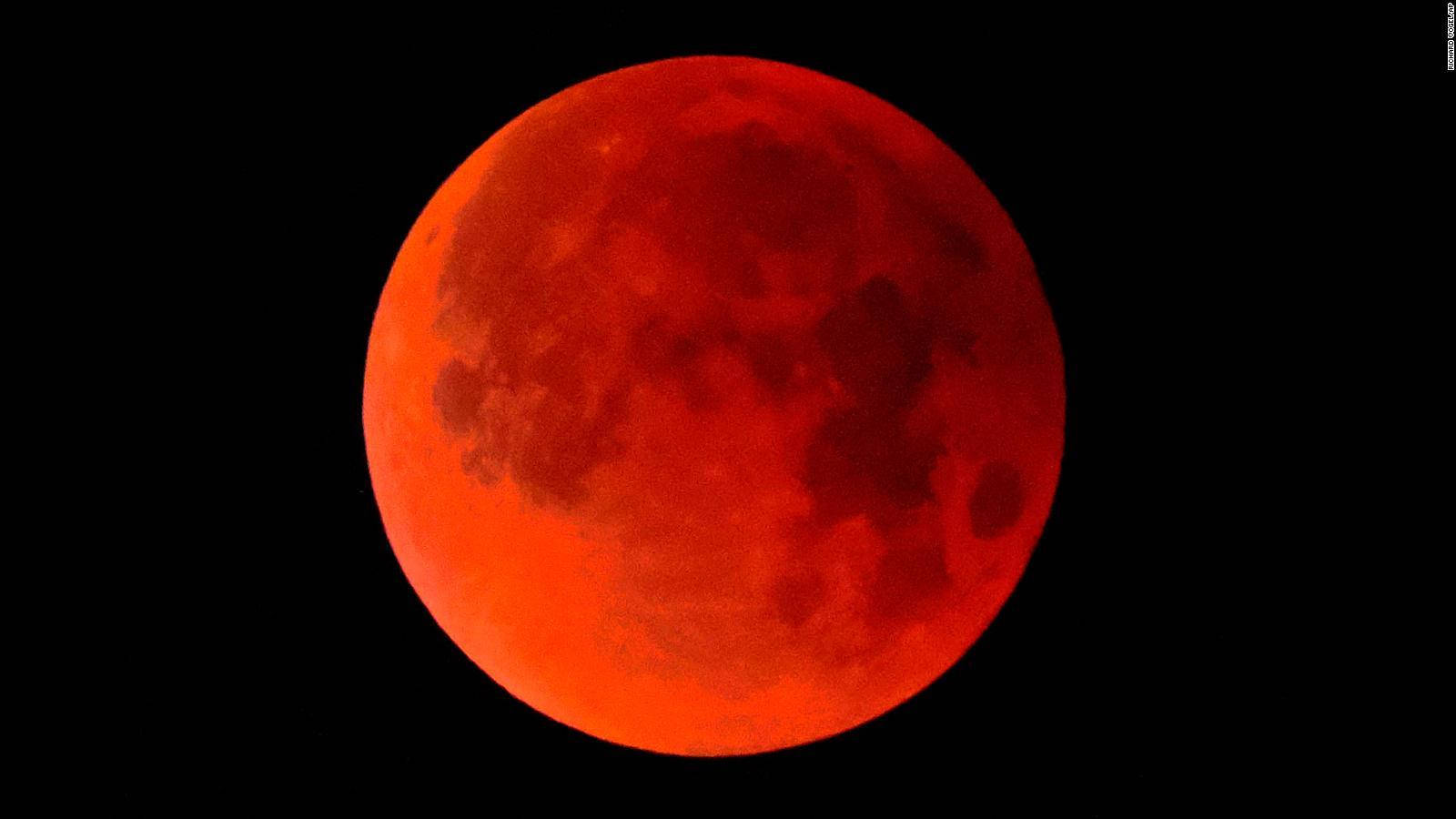 Måneformørkelse Rødlig Månen Wallpaper