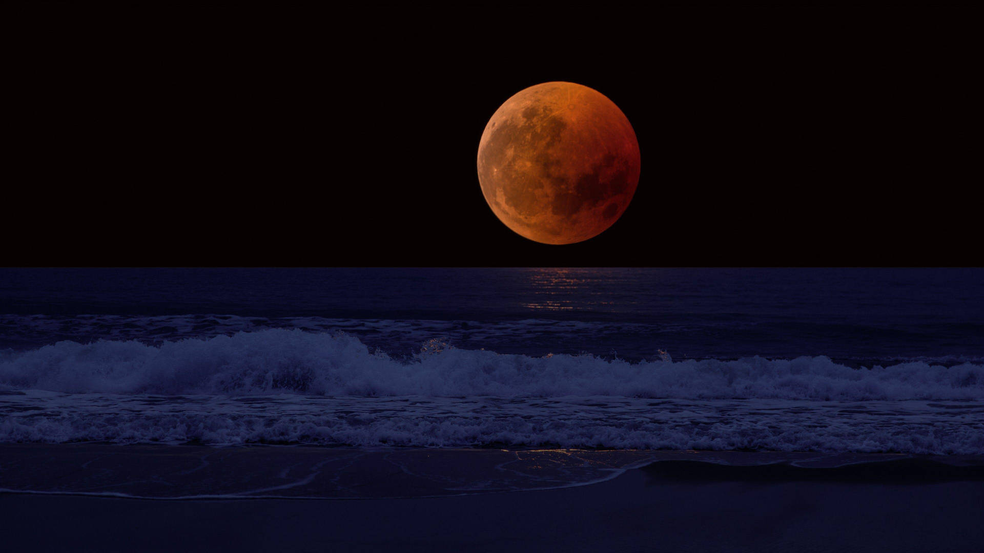 Olasde Eclipse Lunar Fondo de pantalla