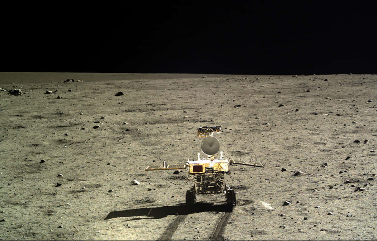 Roverlunar En La Superficie De La Luna. Fondo de pantalla