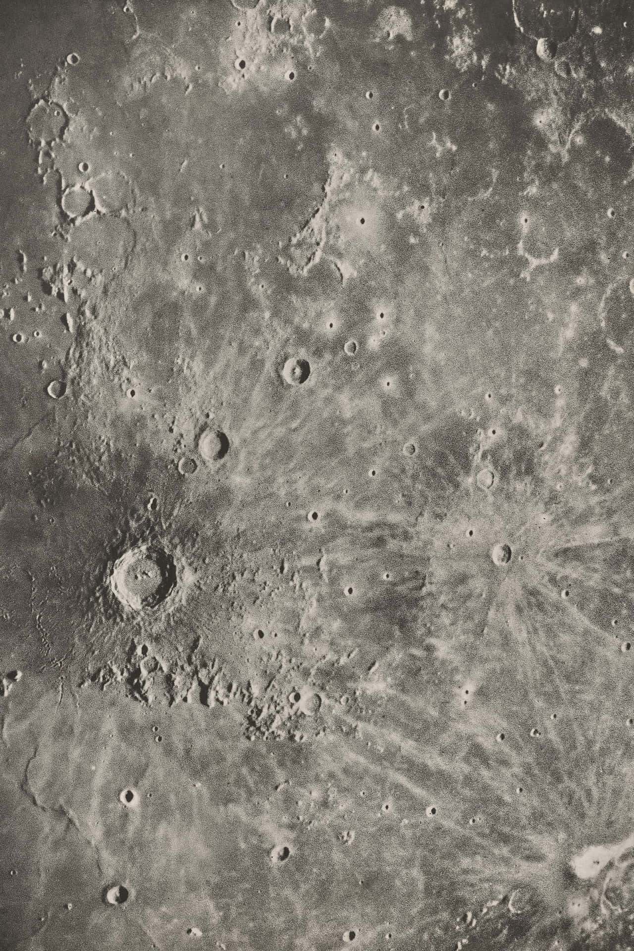 Cratères De La Surface Lunaire Fond d'écran