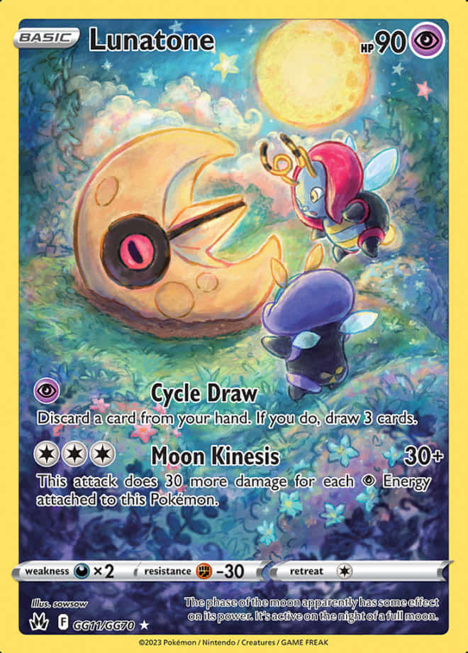 Lunatone Pokemon Card Wallpaper