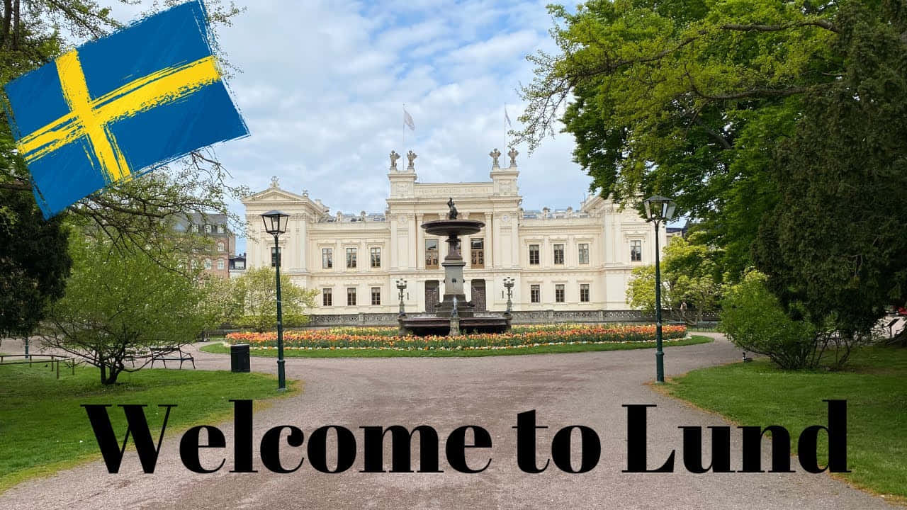 Lund University Welcome Sign Sweden Wallpaper