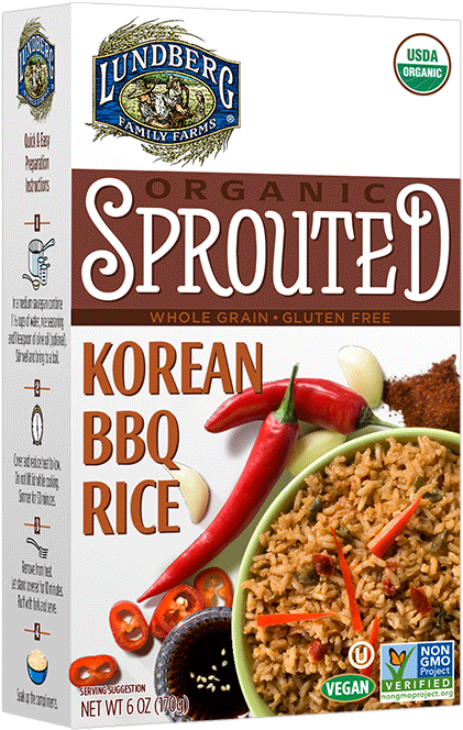 Lundberg Korean B B Q Rice Package PNG