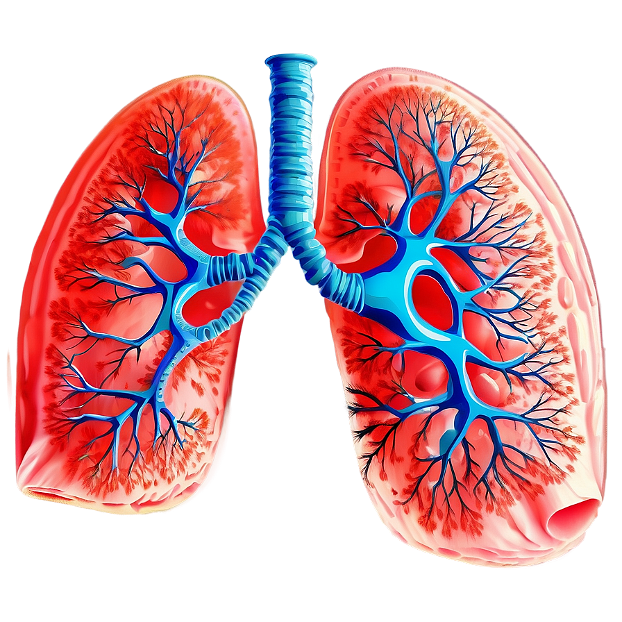 Lung Structure Illustration Png 06112024 PNG