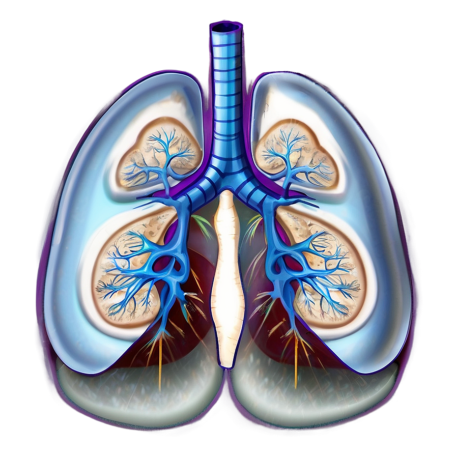 Lung Structure Illustration Png 16 PNG