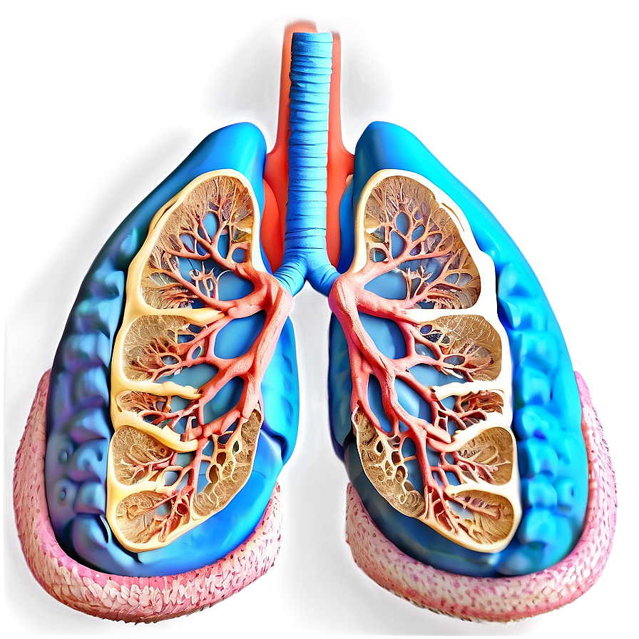 Lung Structure Illustration Png Obk93 PNG