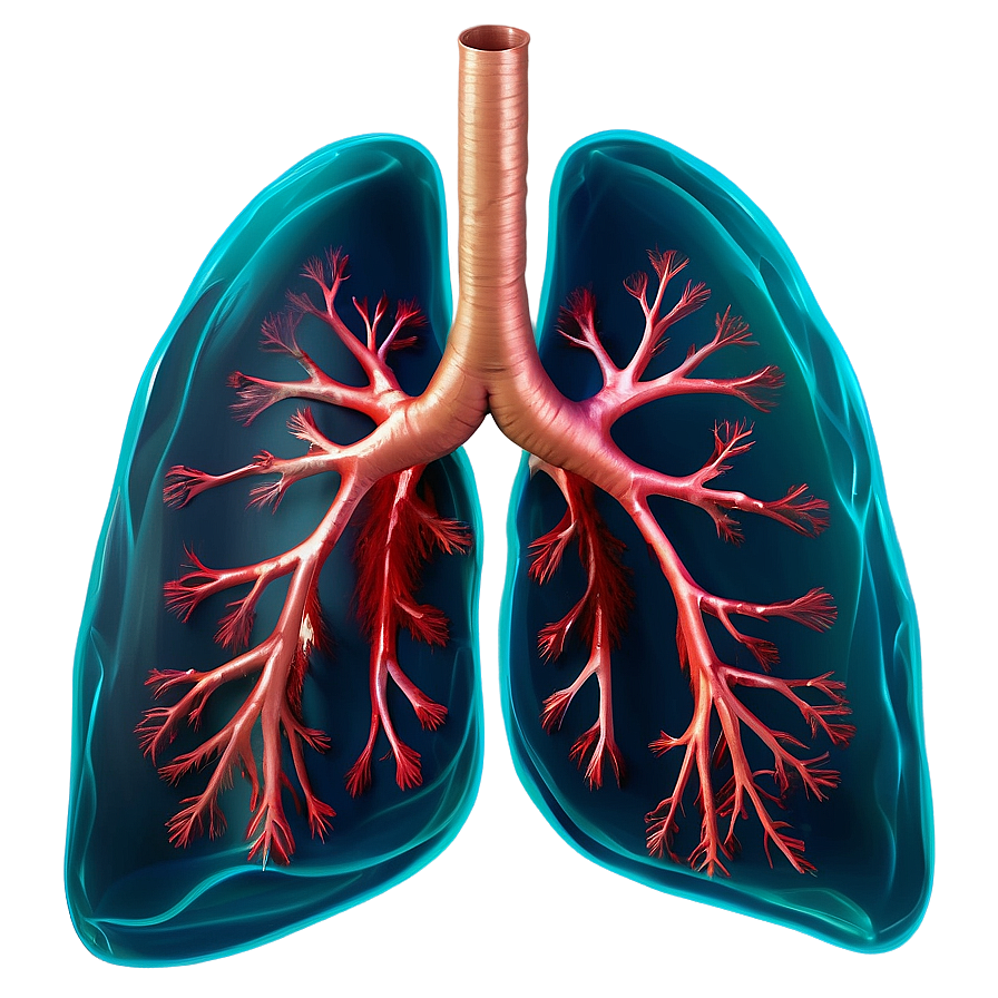 Download Lungs With Blood Vessels Png Hqa | Wallpapers.com