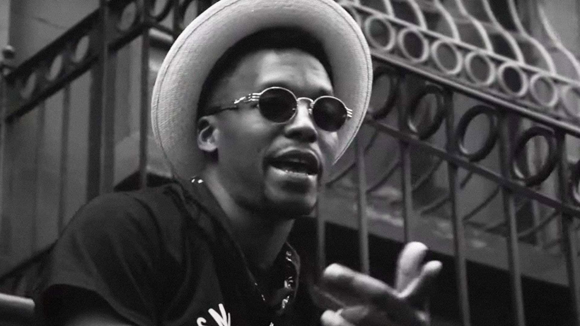 Lupe Fiasco Blackand White Portrait Wallpaper