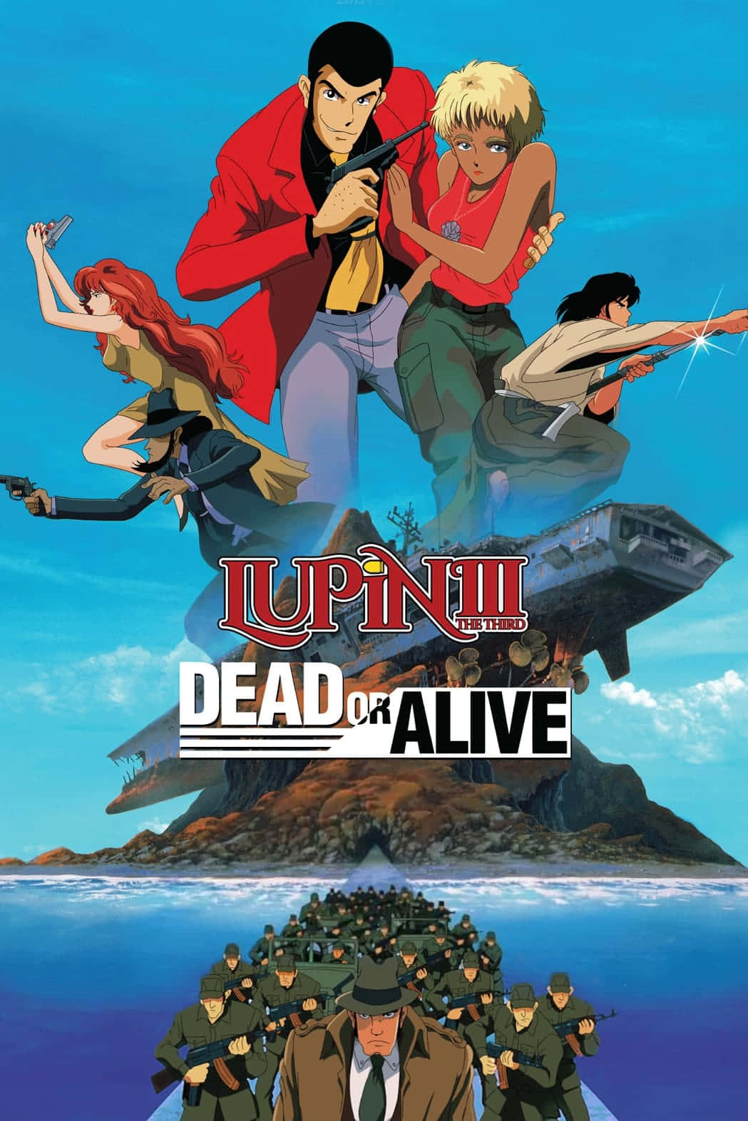 Lupin III and his crew in action Wallpaper