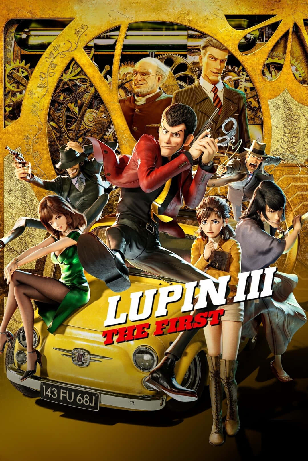 Lupin III and the gang in-action Wallpaper
