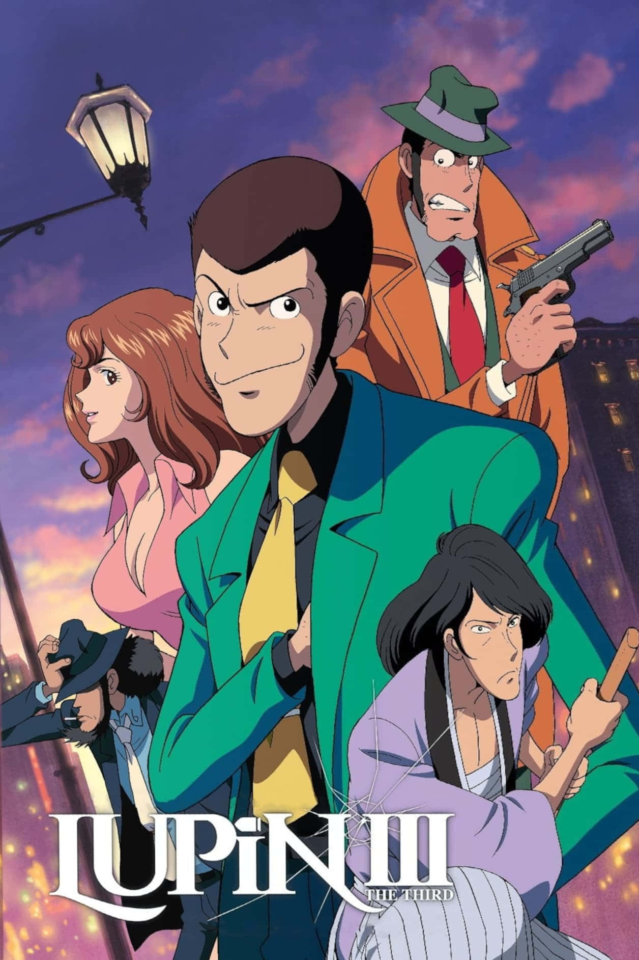 Lupin III and his gang in action on a daring mission Wallpaper