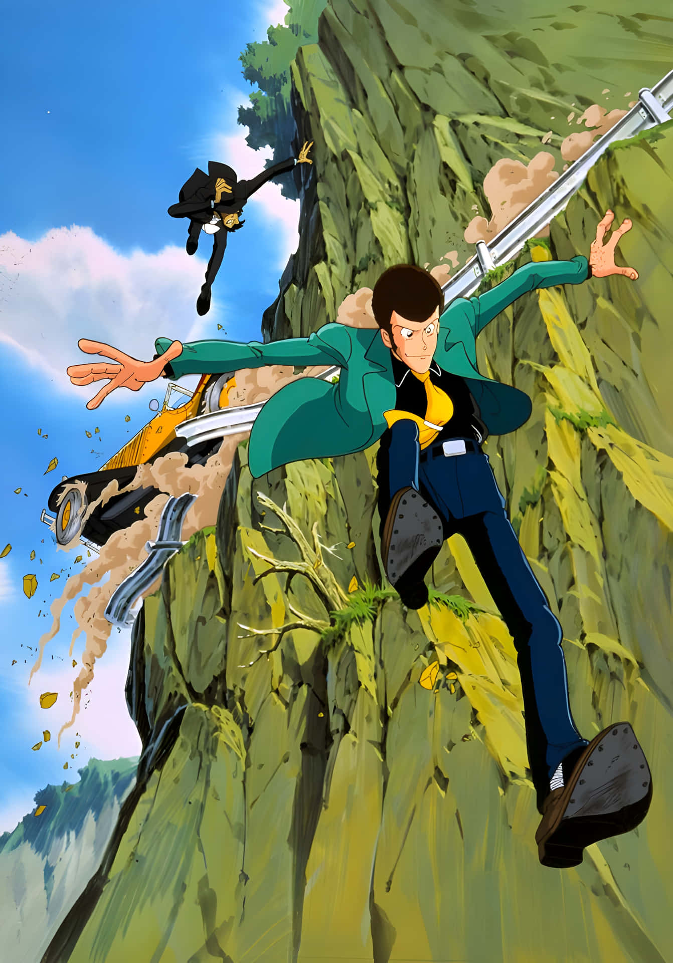 Caption: The Adventurous Trio from Lupin III Wallpaper