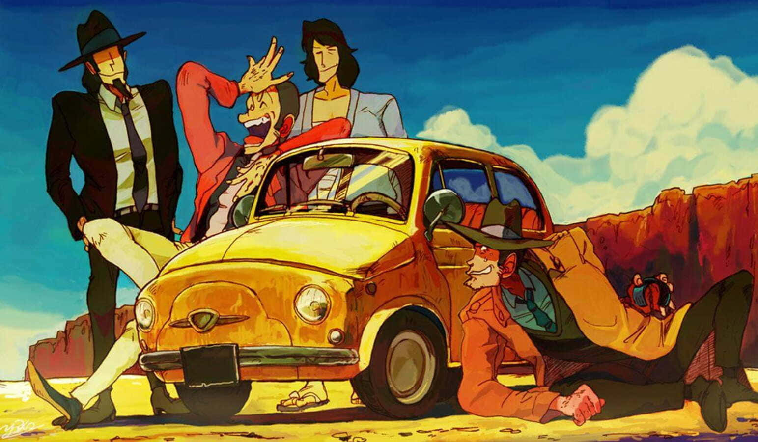 Lupin III and his team in The Castle of Cagliostro adventure. Wallpaper