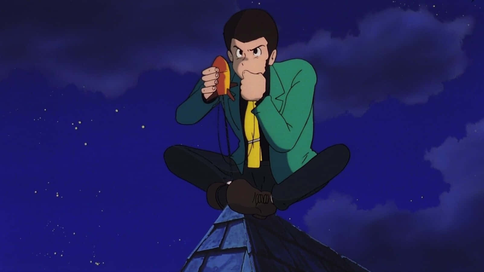 Lupin III and friends in action at The Castle of Cagliostro Wallpaper