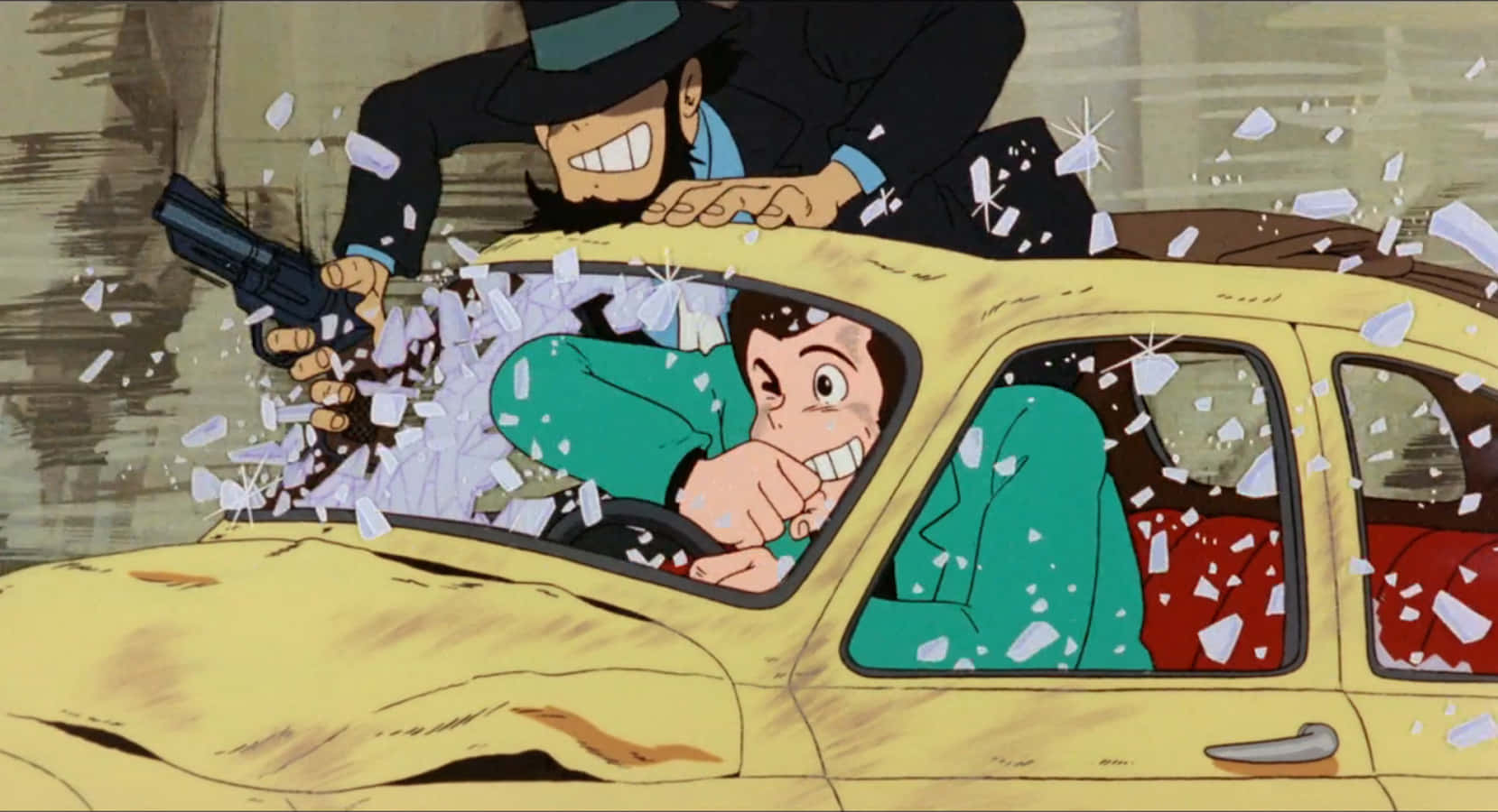 Lupin III and his gang in The Castle of Cagliostro Wallpaper