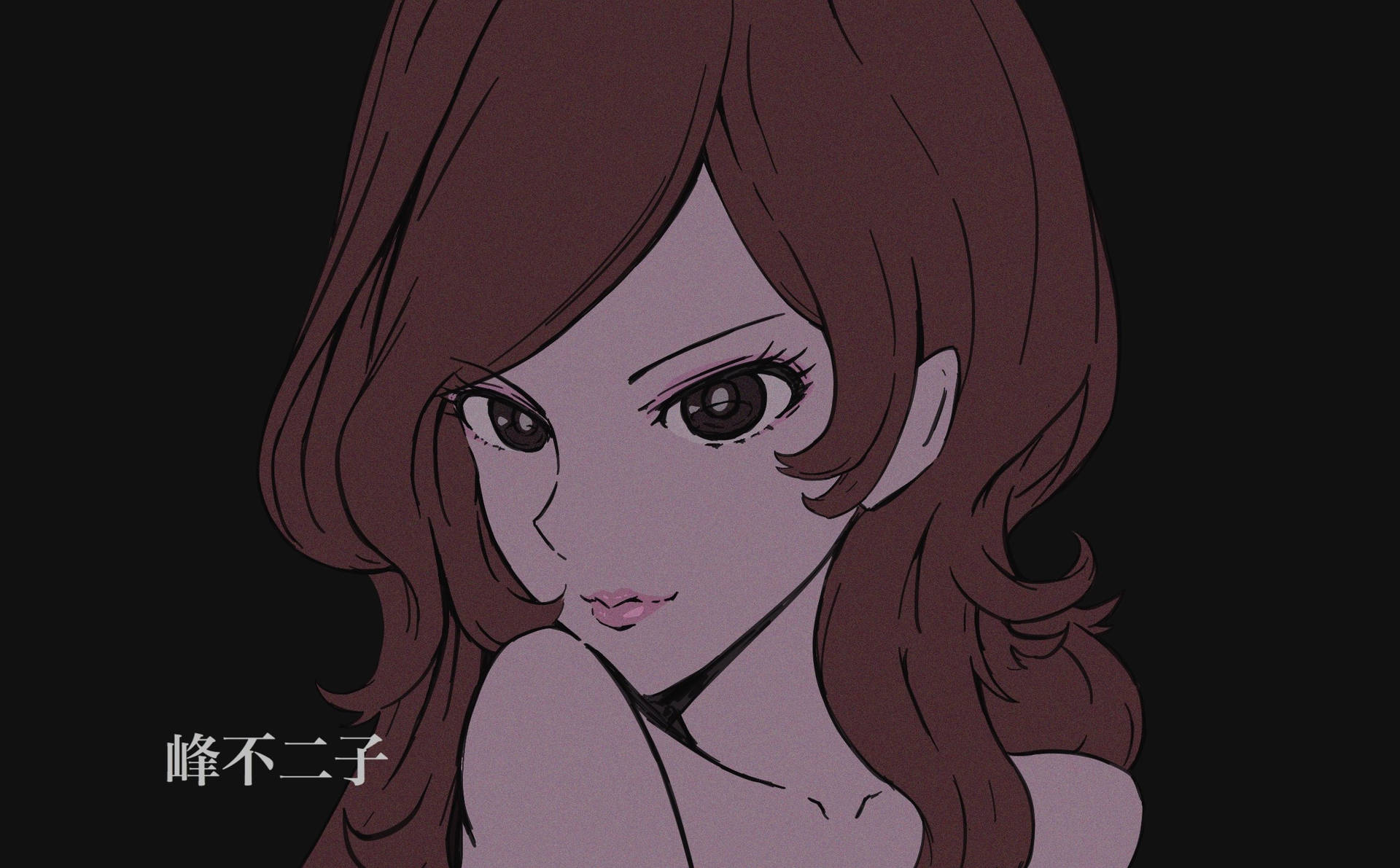 Lupin The Third Fujiko Mine Bunny Girl Pose Tapet Wallpaper