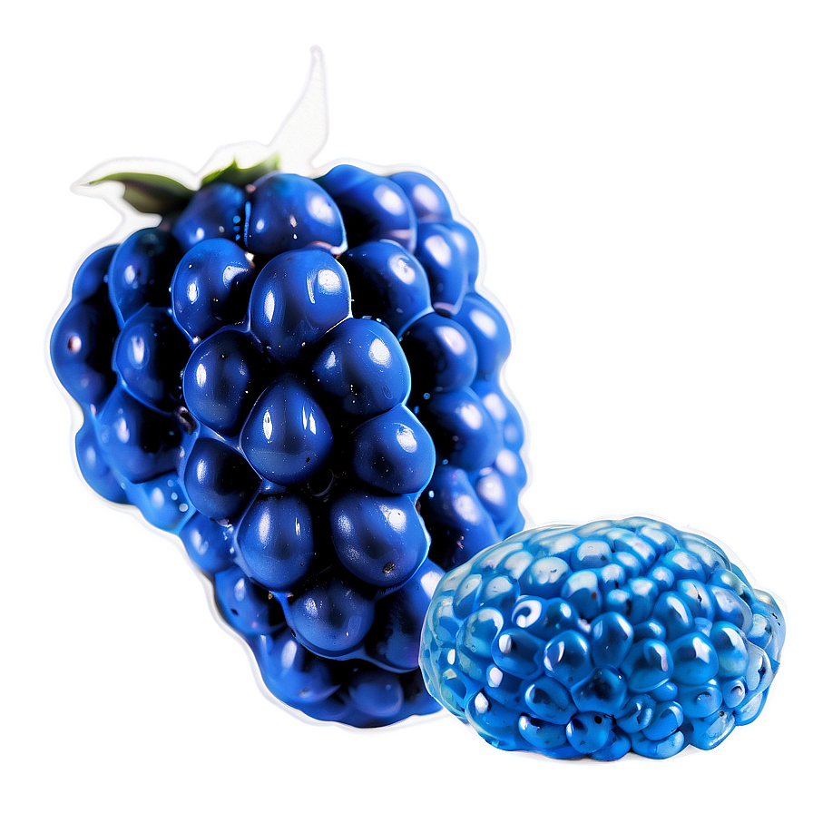Luscious Blue Raspberry Png Eeg98 PNG