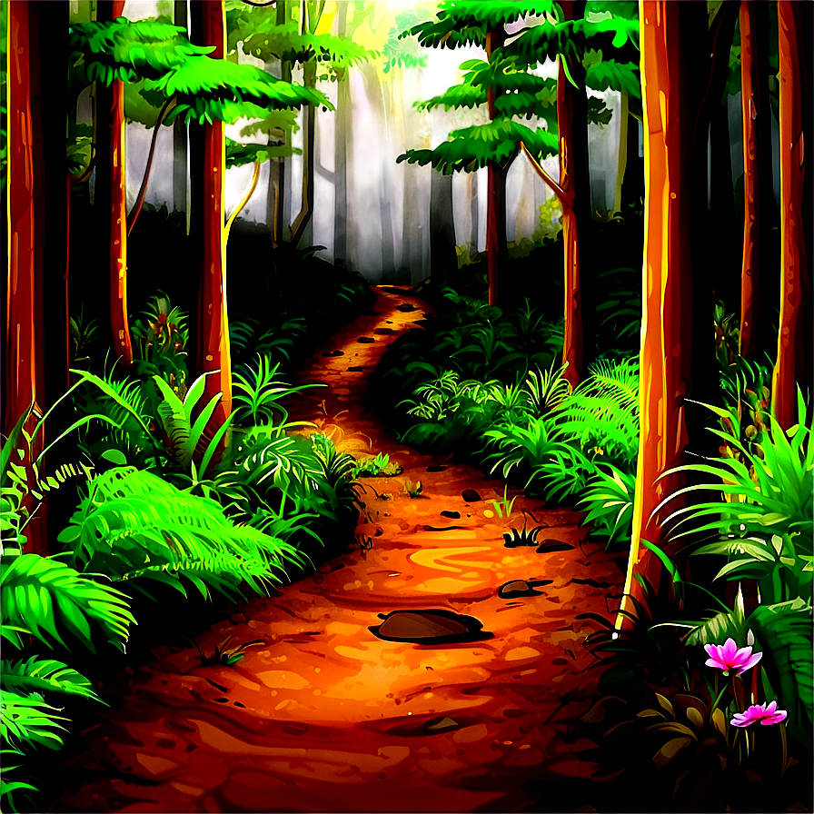 Download Lush Brown Forest Path Png 06202024 | Wallpapers.com