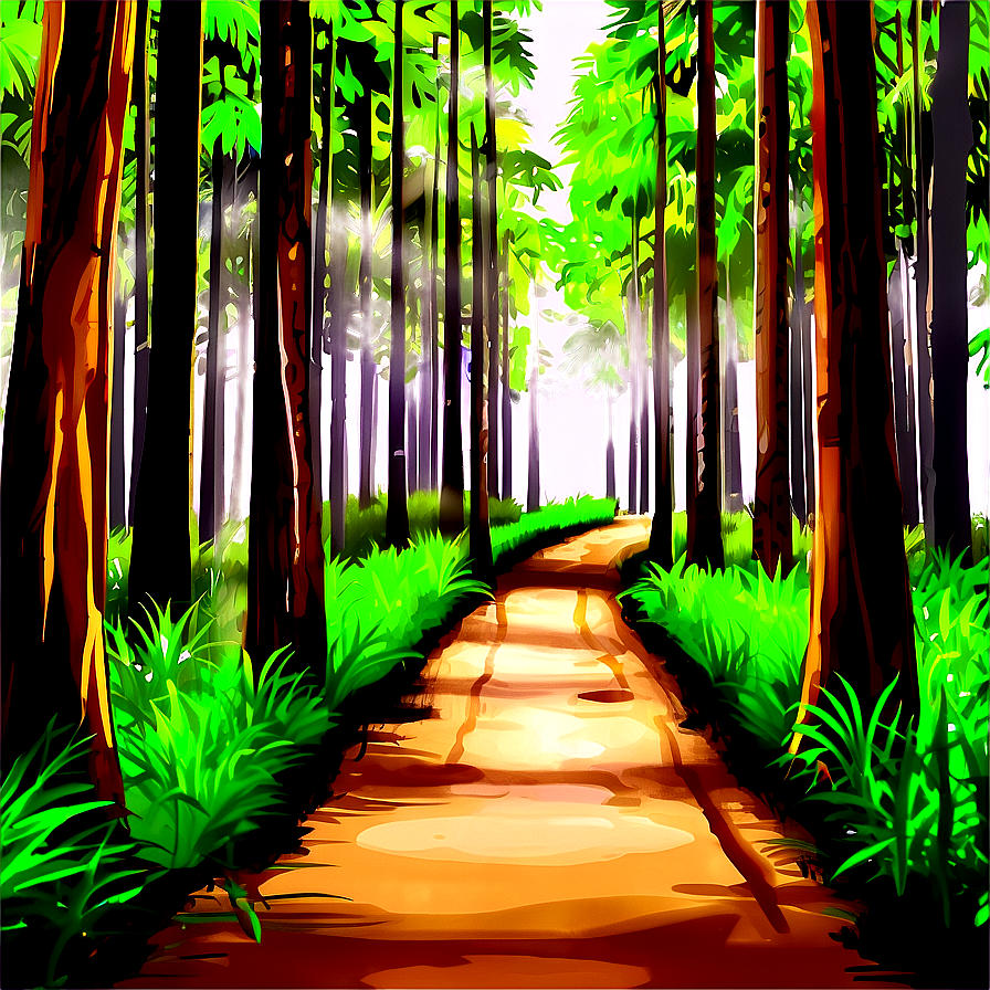 Download Lush Brown Forest Path Png Ndy | Wallpapers.com