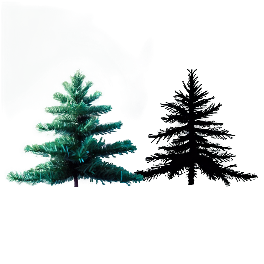 Lush Christmas Tree Silhouette Png Uqu33 PNG