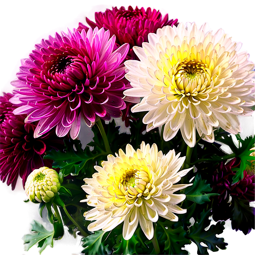 Lush Chrysanthemum Field Png Yiw PNG