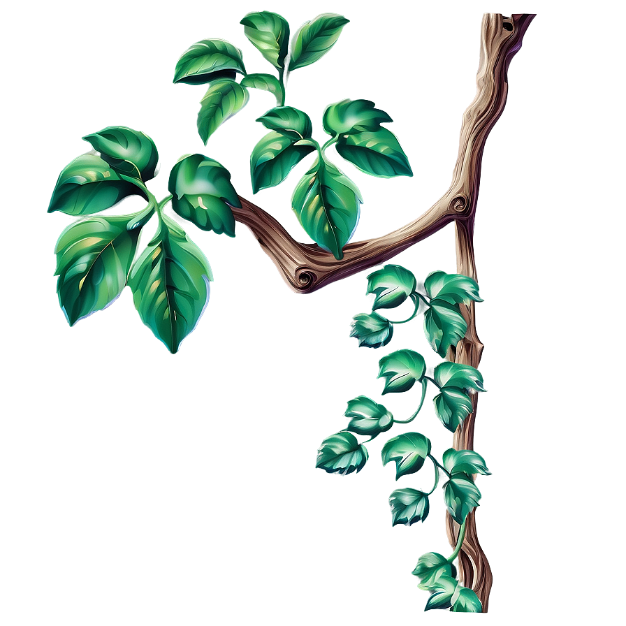 Download Lush Green Vine Illustration | Wallpapers.com