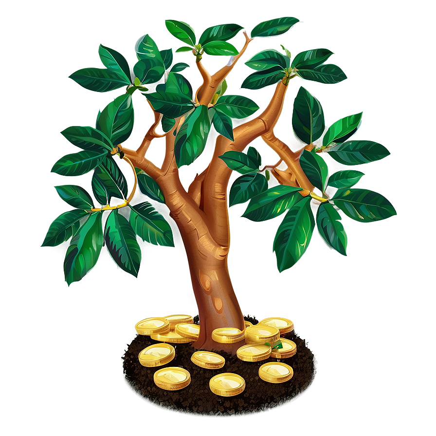 Lush Money Tree Artwork Png Guo PNG