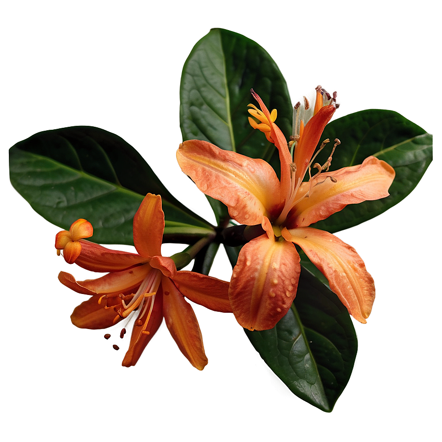 Lush Orange Bloom Png 46 PNG