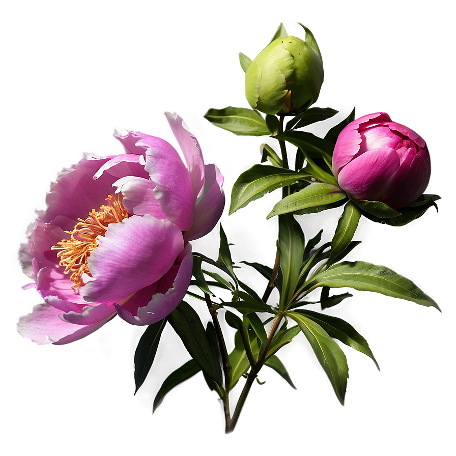 Lush Spring Peony Png 06272024 PNG